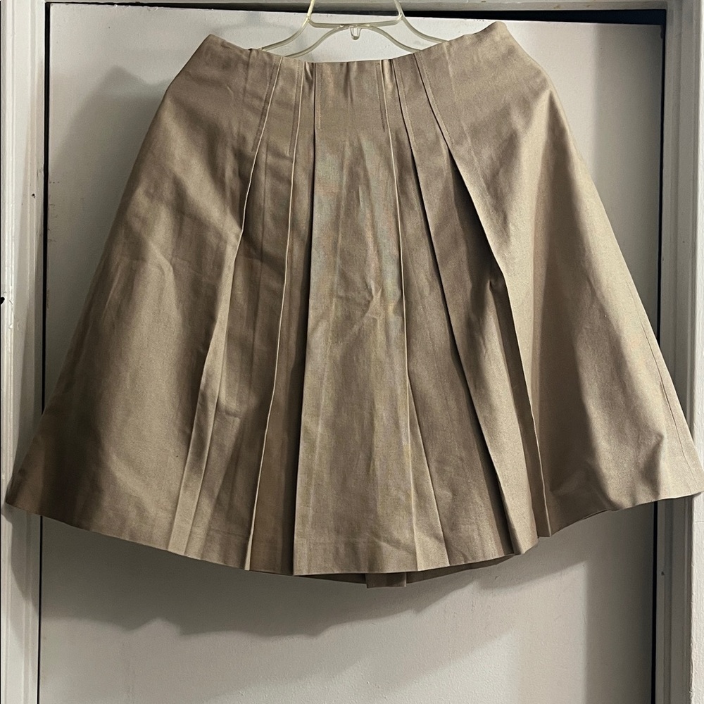 Talbots Classic Beige A-Line Skirt